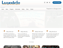 Tablet Screenshot of luyodefo-ug.org